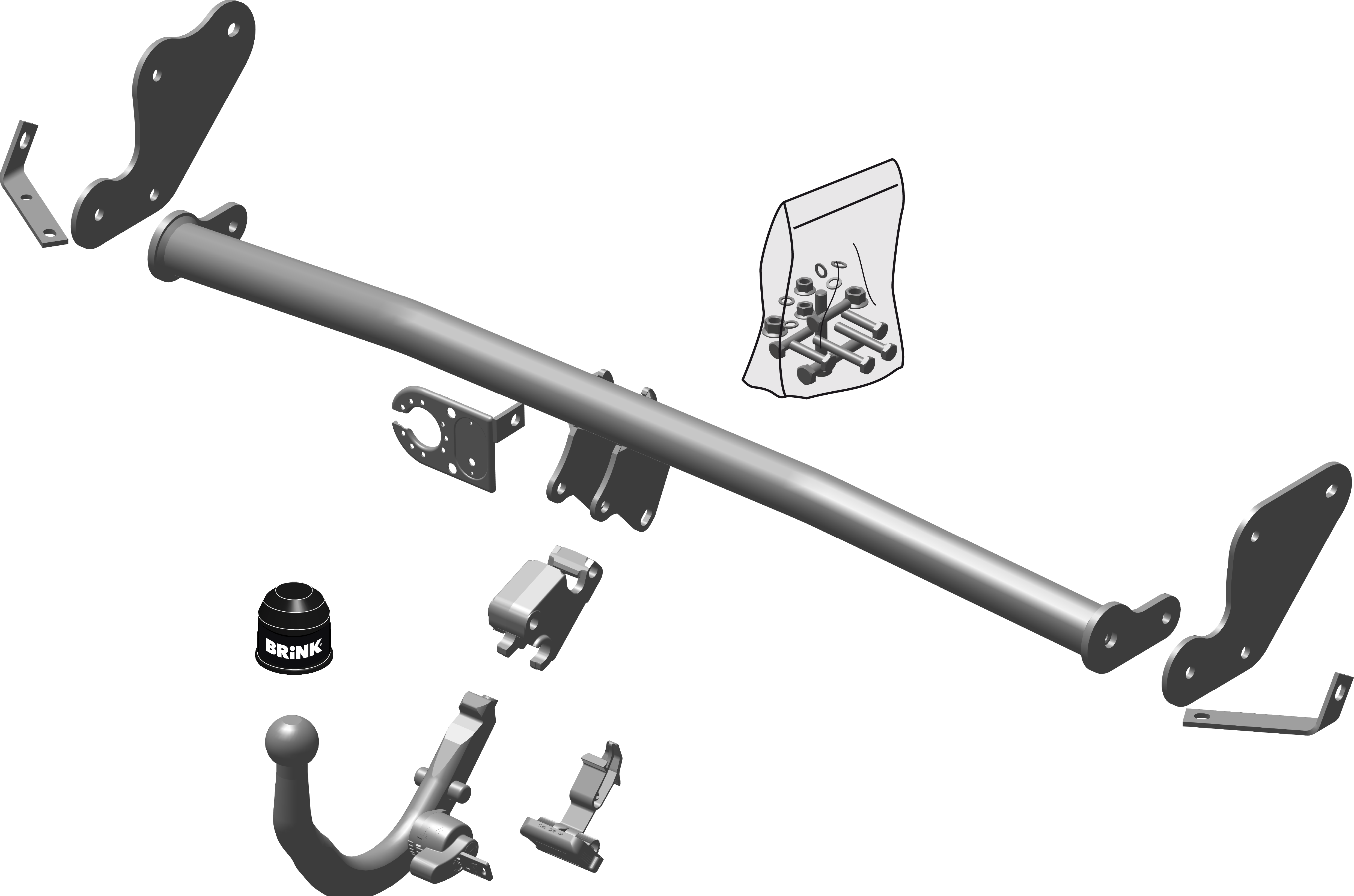 Brink Diagonal Detachable Towbar