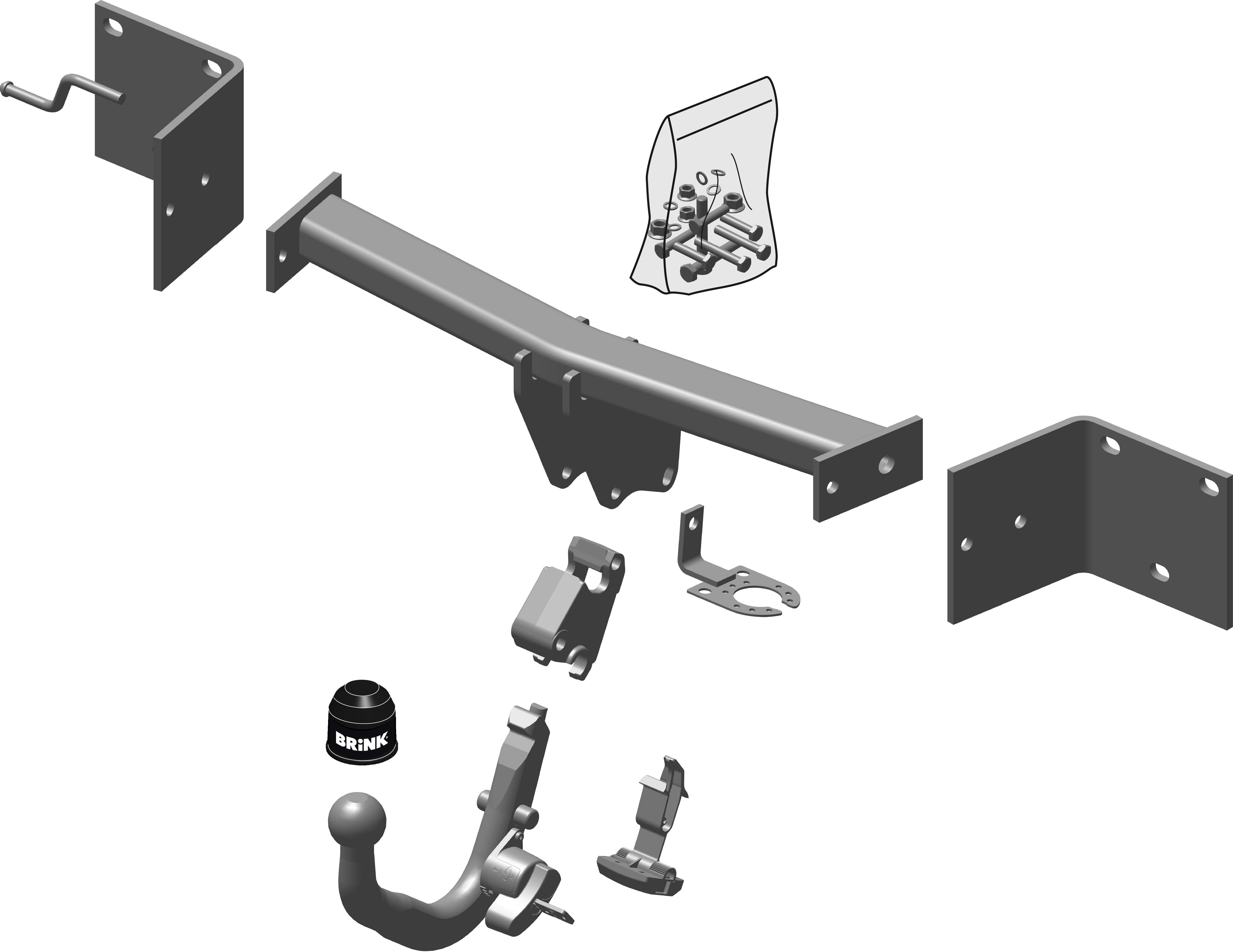 Brink Diagonal Detachable Towbar