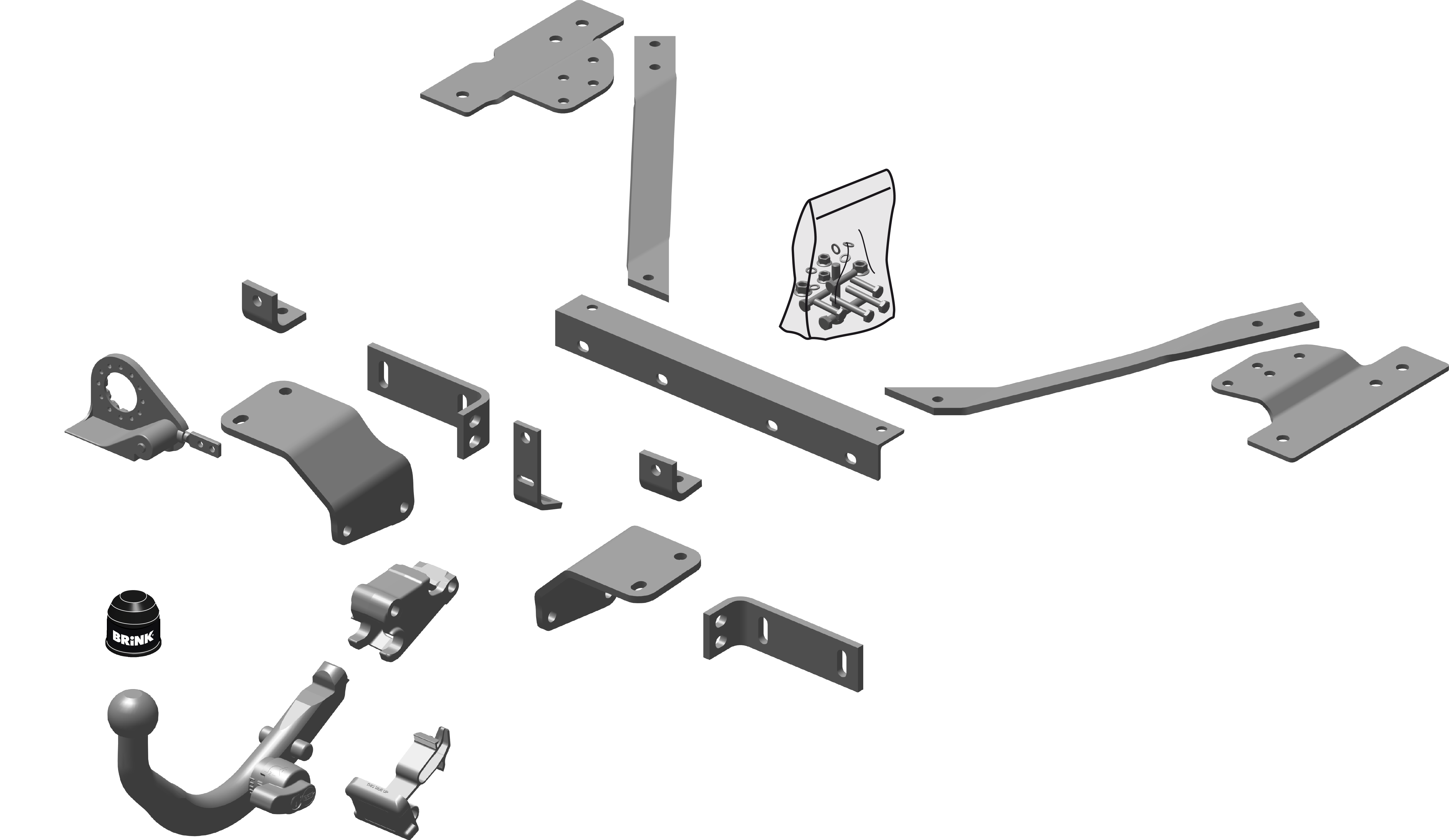 Brink Diagonal Detachable Towbar