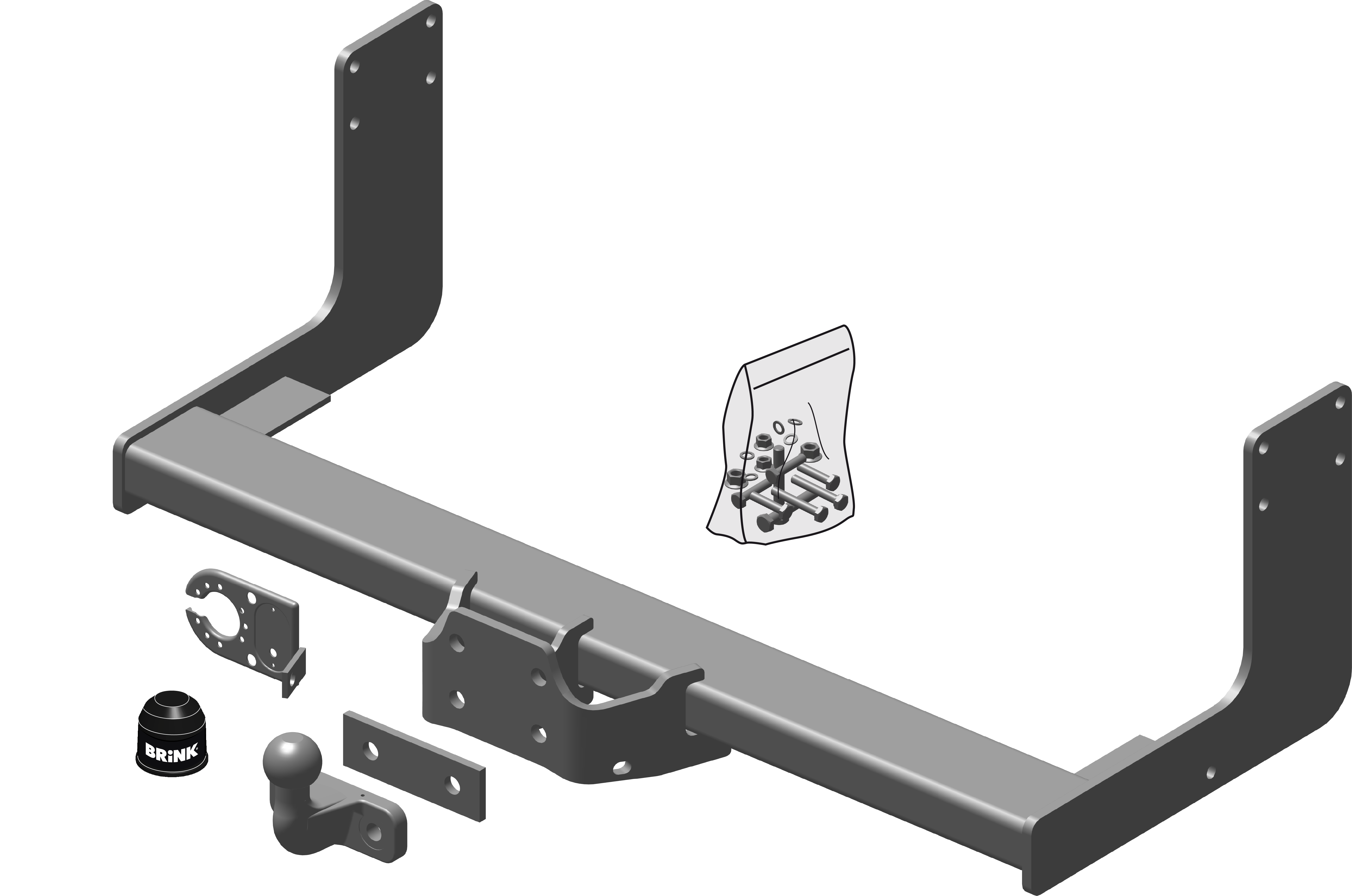 Brink Flanged Ball Towbar (2 Hole)