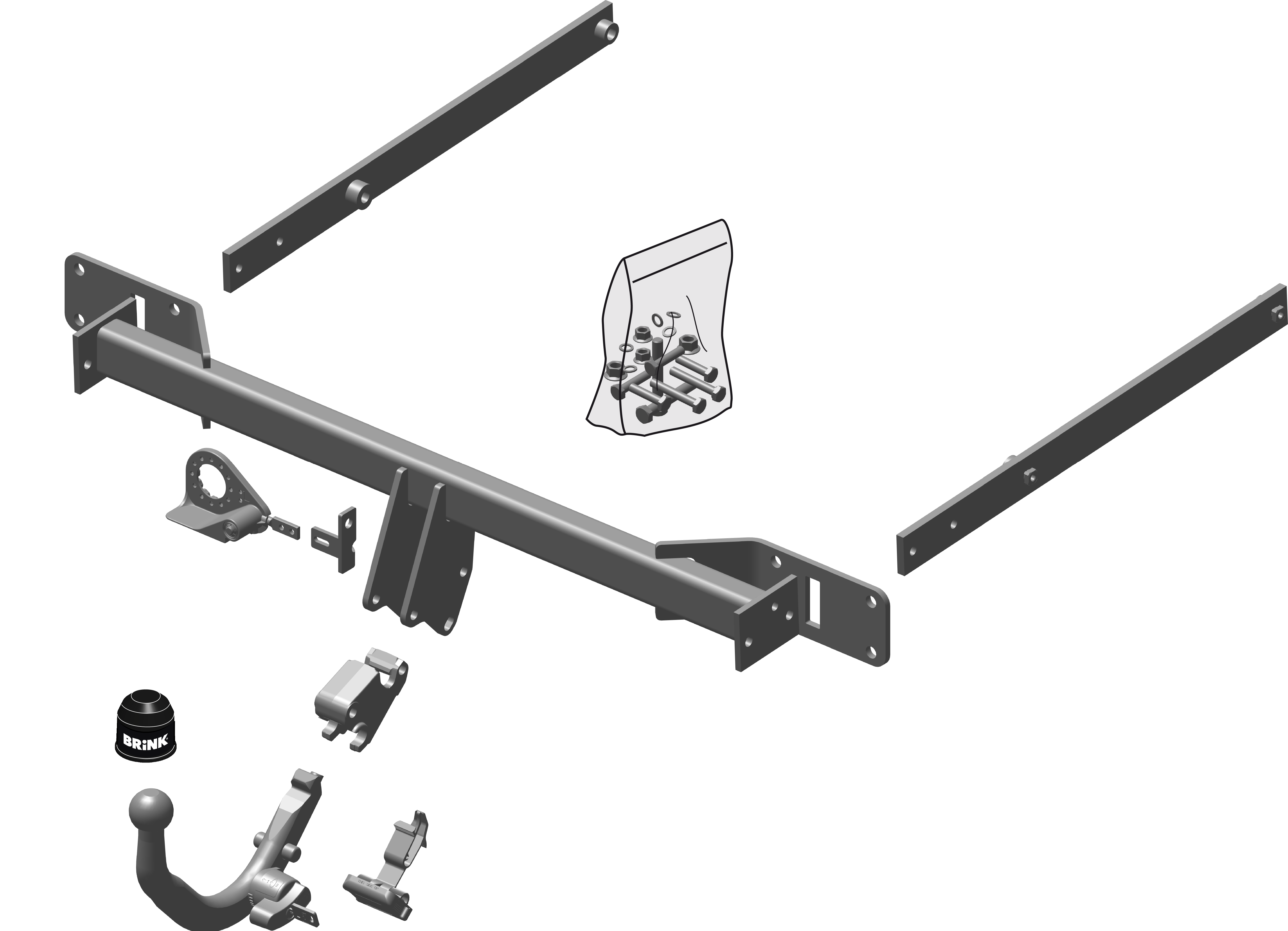 Brink Diagonal Detachable Towbar