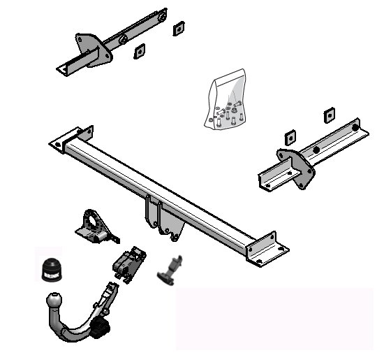 Brink Diagonal Detachable Towbar