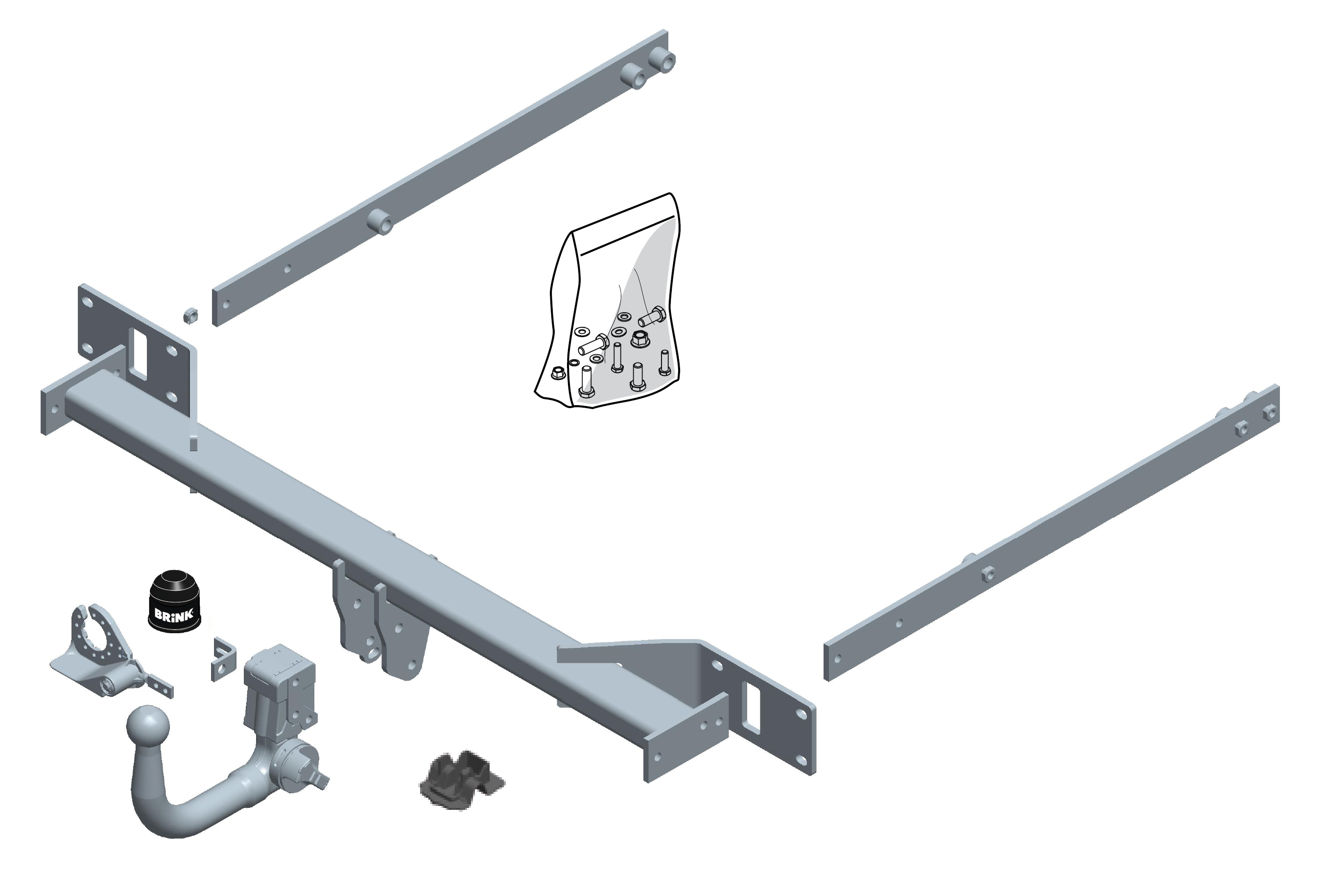 Brink Vertical Detachable Towbar