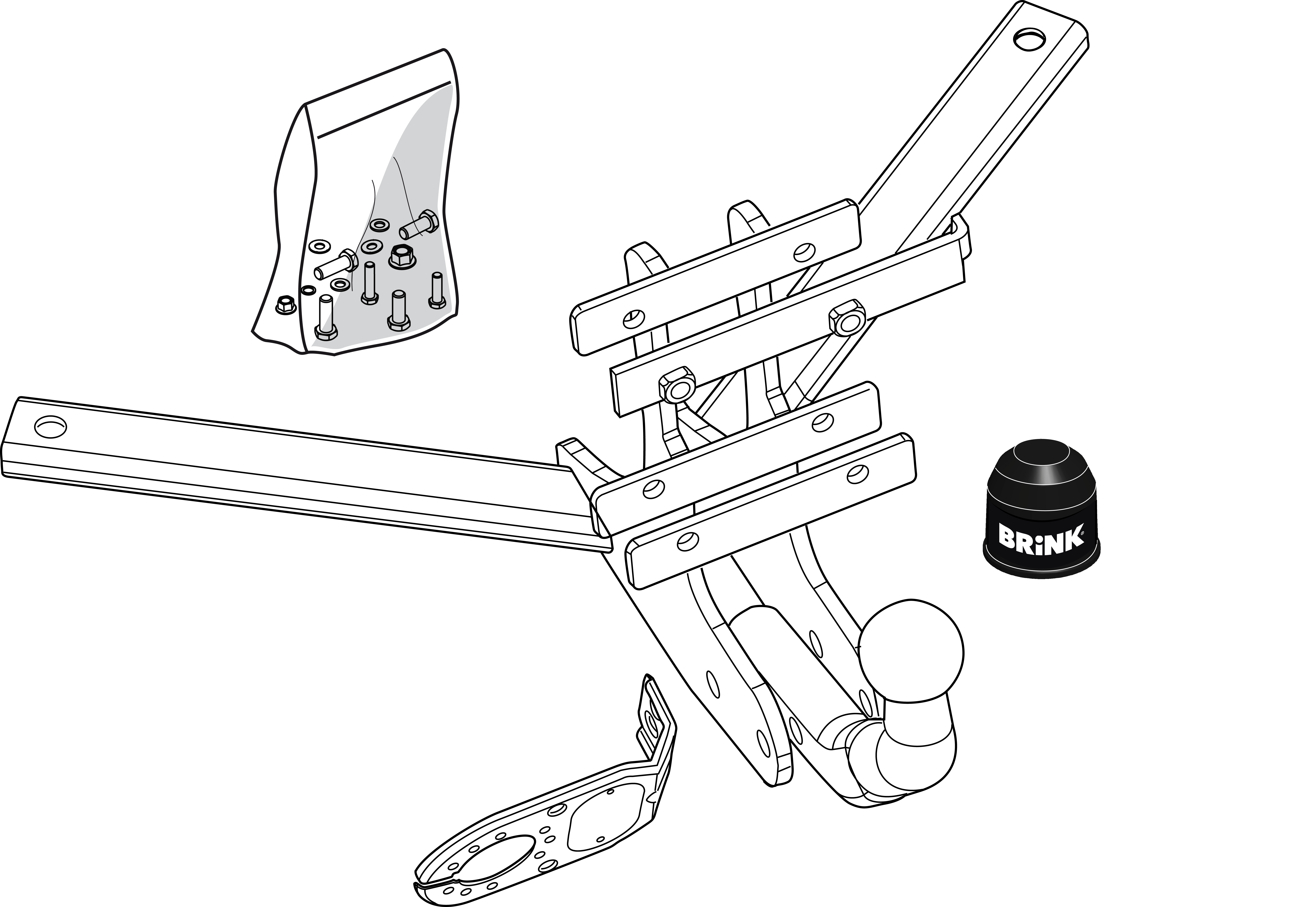 Brink Swan Neck (Fixed) Towbar