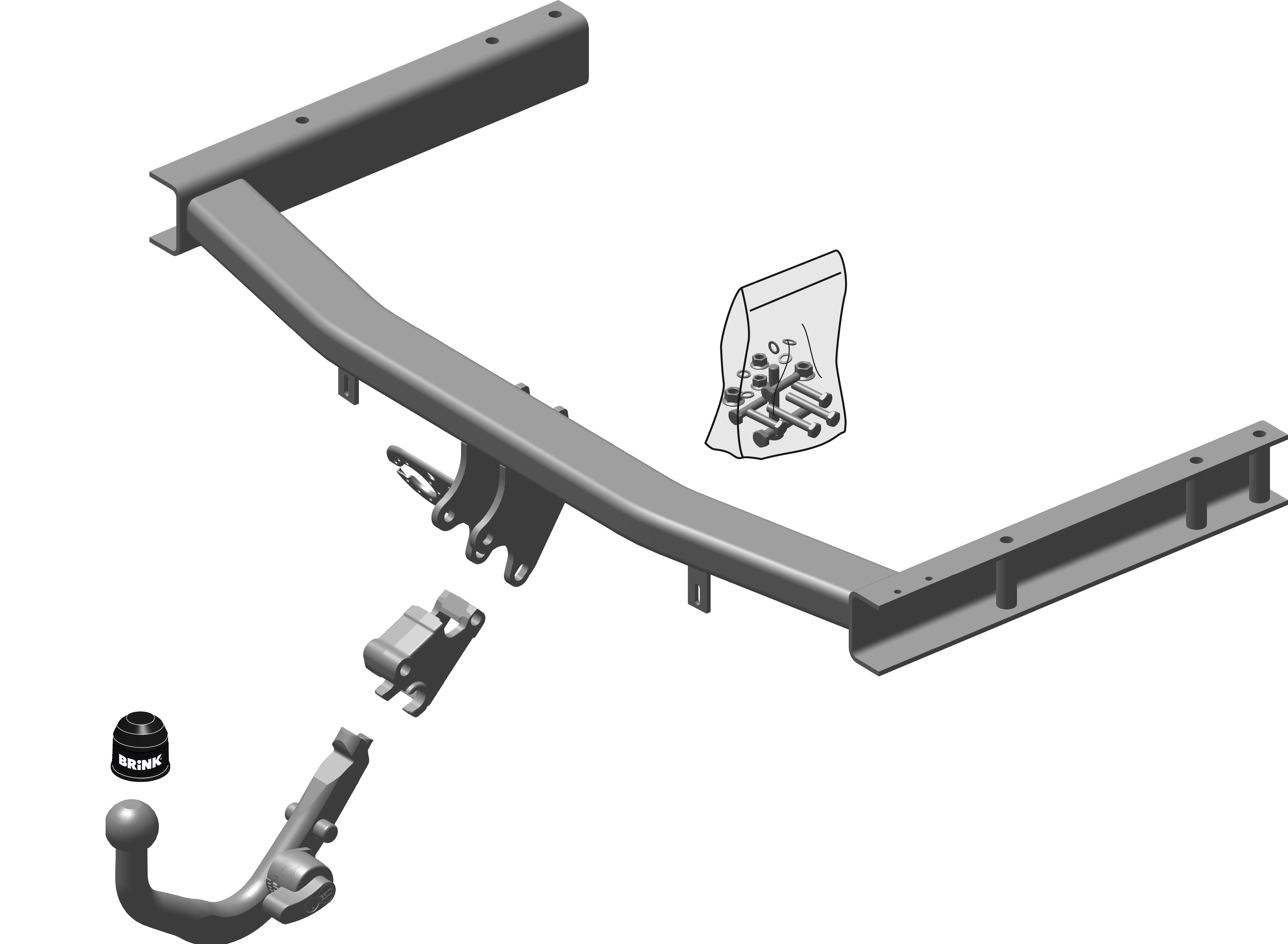 Brink Diagonal Detachable Towbar