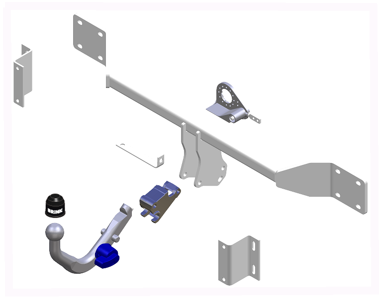 Brink Diagonal Detachable Towbar