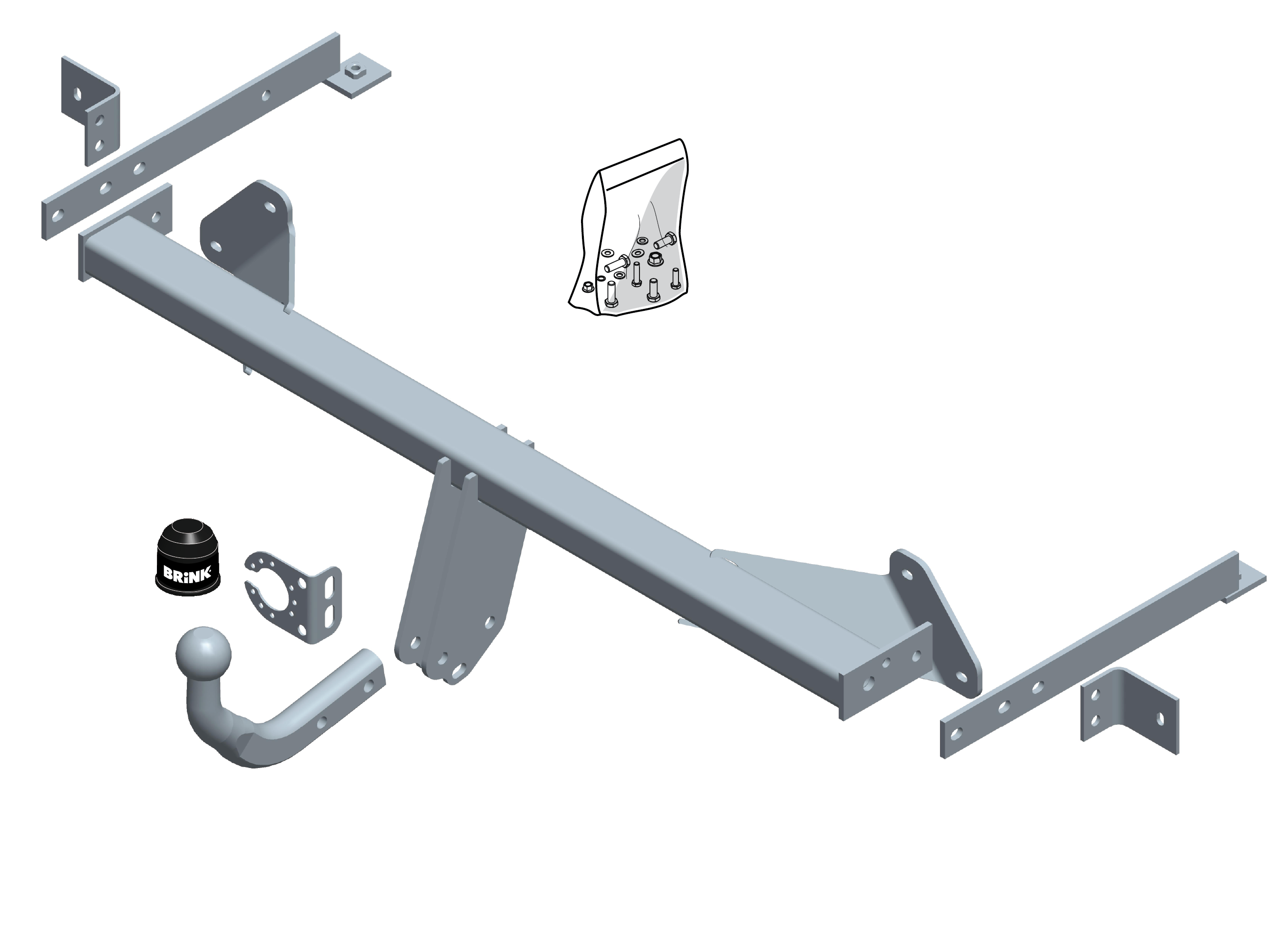 Brink Swan Neck (Fixed) Towbar