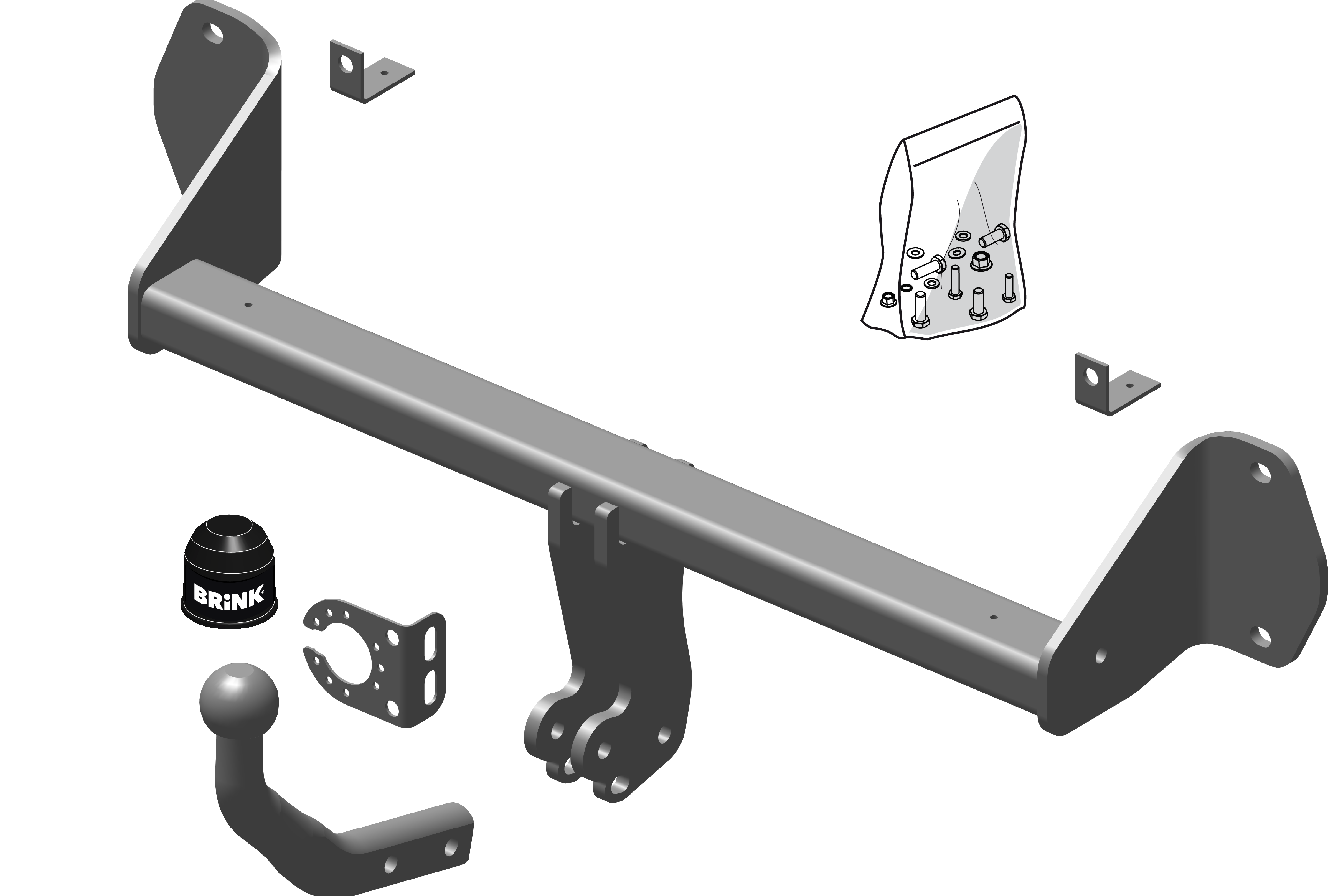 Brink Swan Neck (Fixed) Towbar