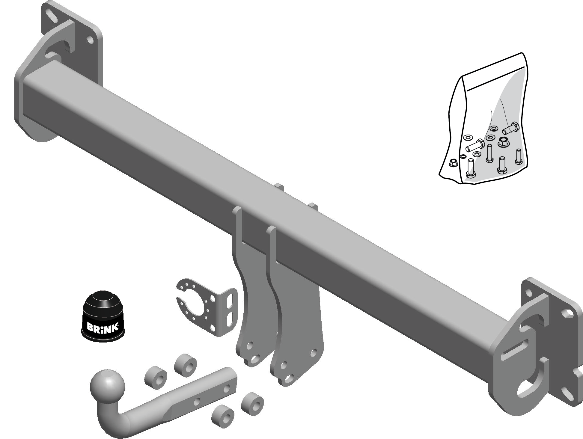 Brink Swan Neck (Fixed) Towbar