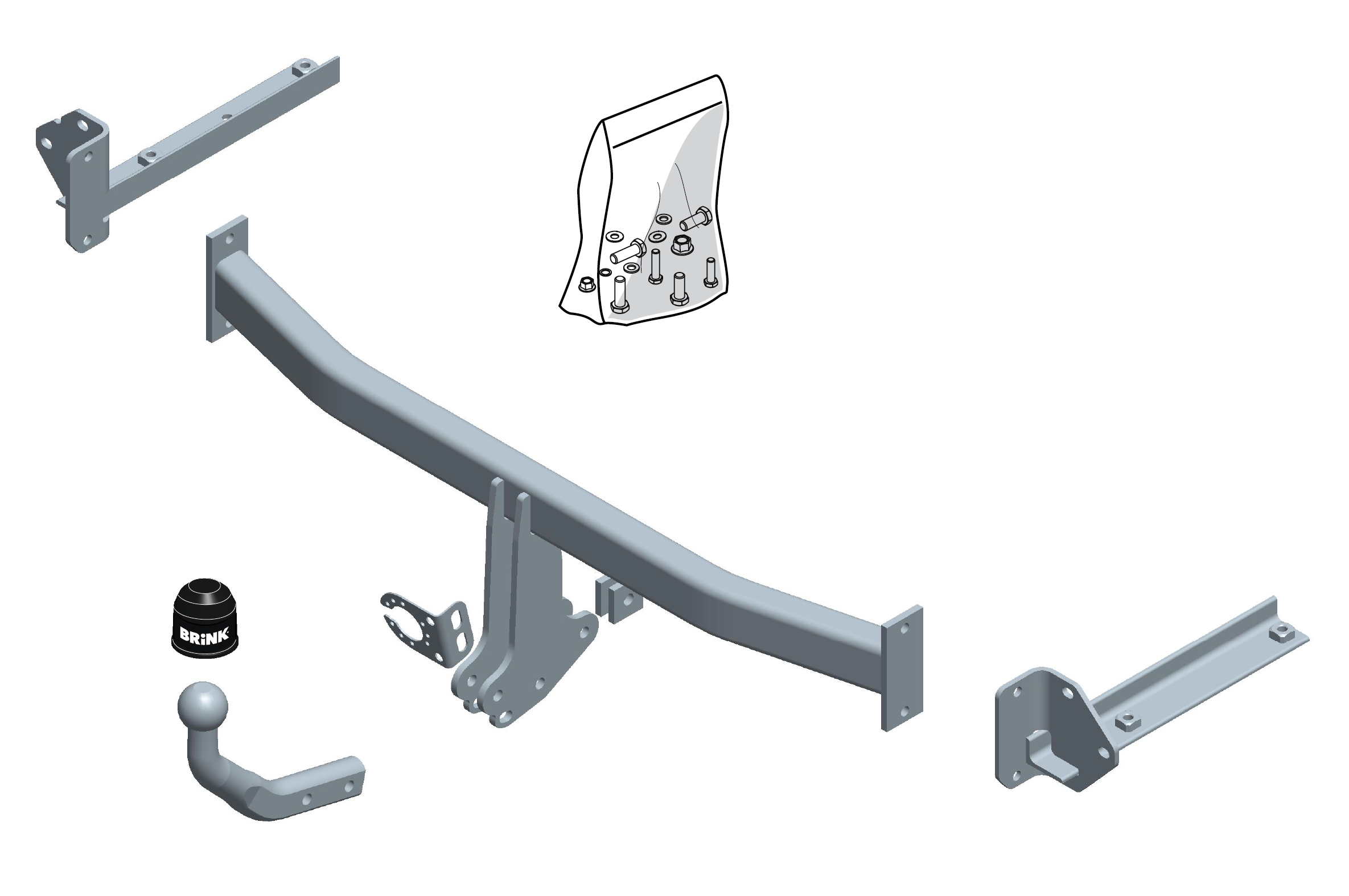 Brink Swan Neck (Fixed) Towbar