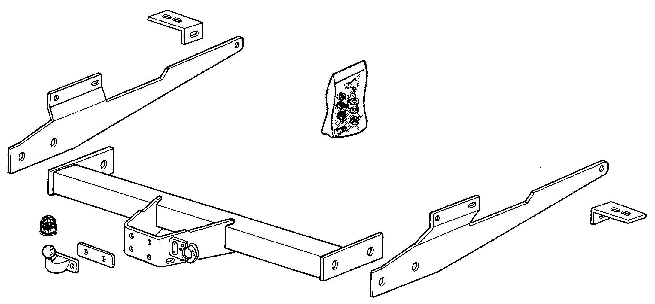 Brink Flanged Ball Towbar (2 Hole)