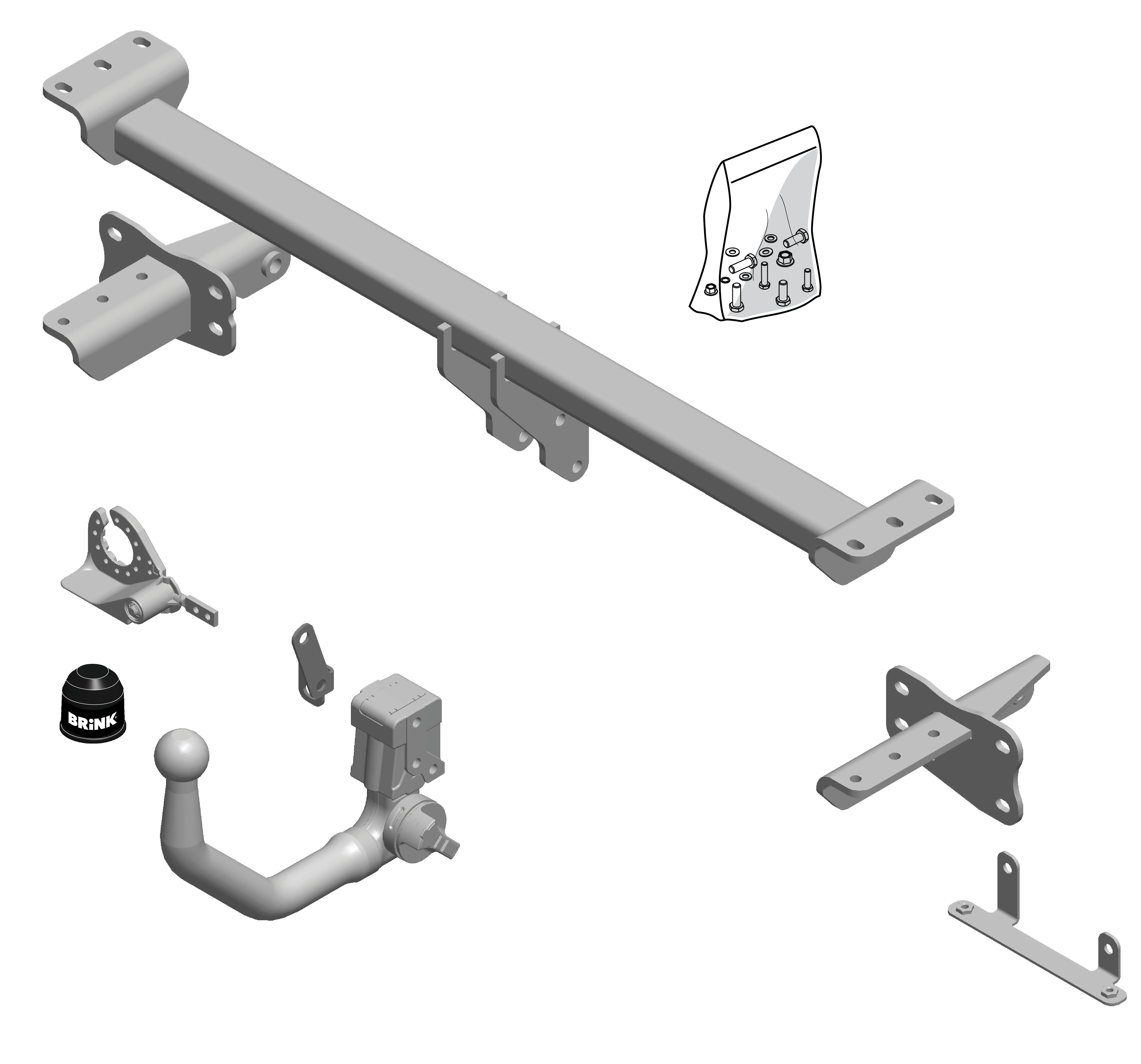 Brink Vertical Detachable Towbar