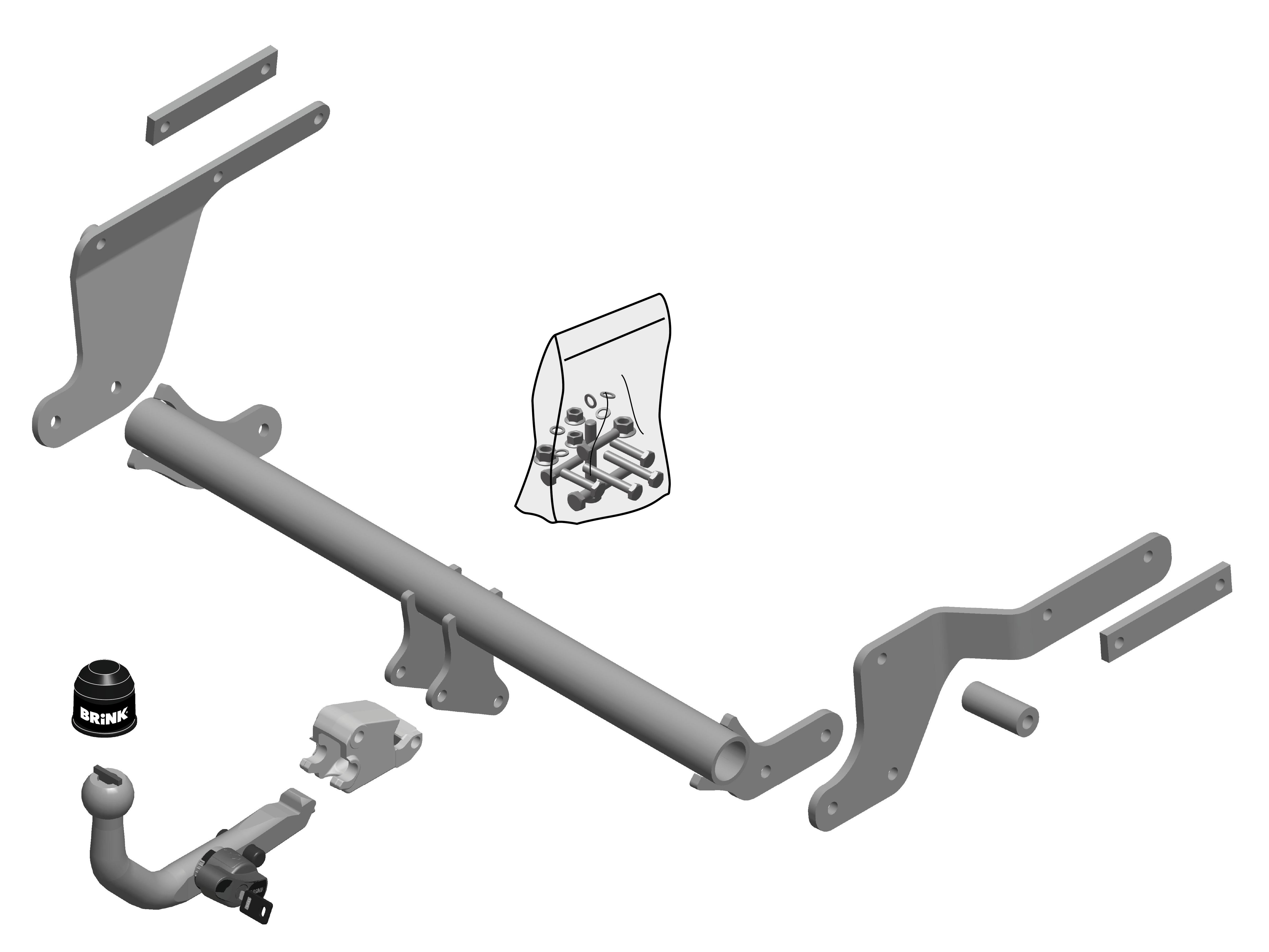 Brink Detachable Bike Carrier Towbar