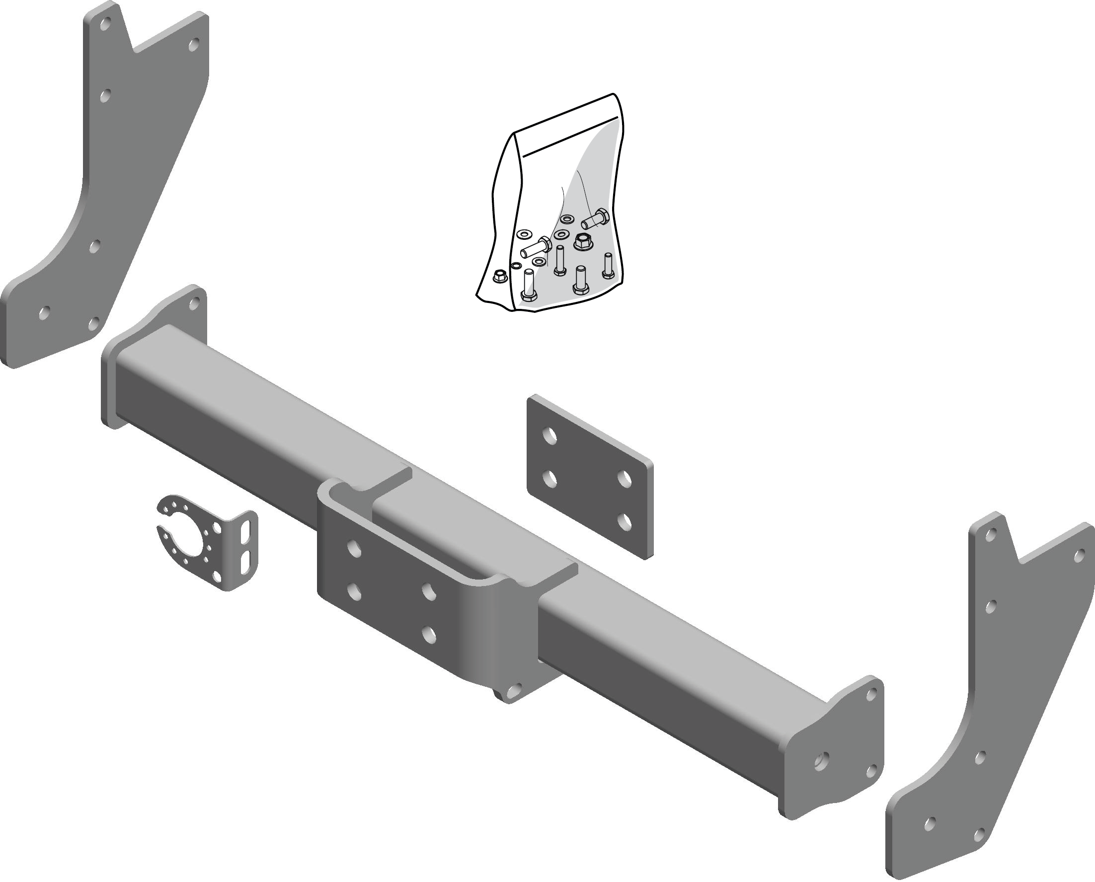 Brink Flanged Ball Towbar (2 Hole)