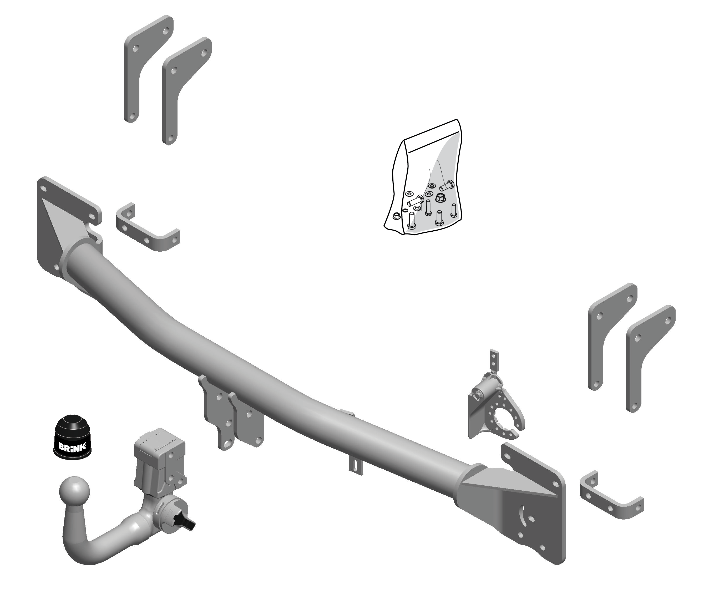 Brink Vertical Detachable Towbar