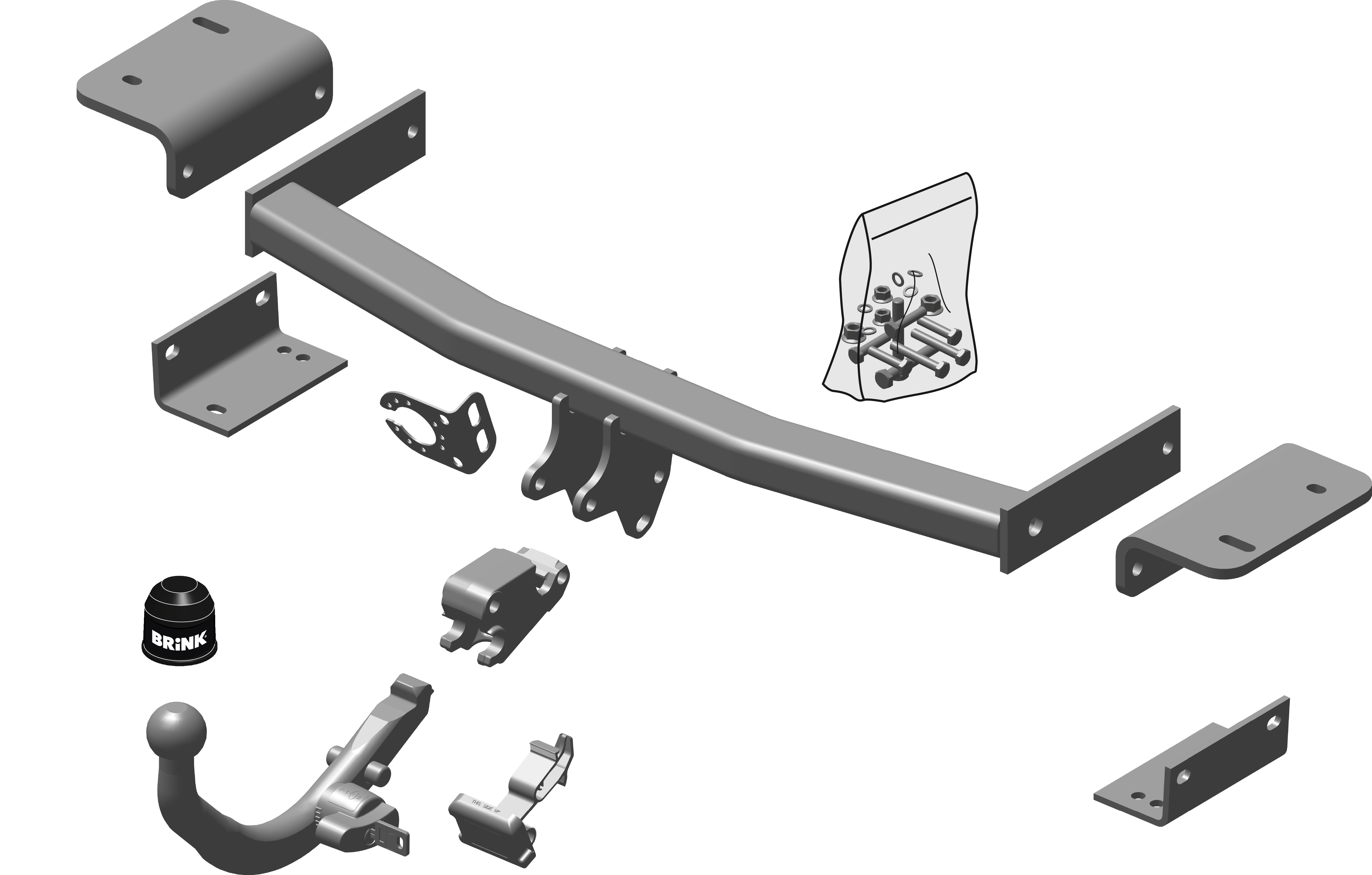 Brink Diagonal Detachable Towbar