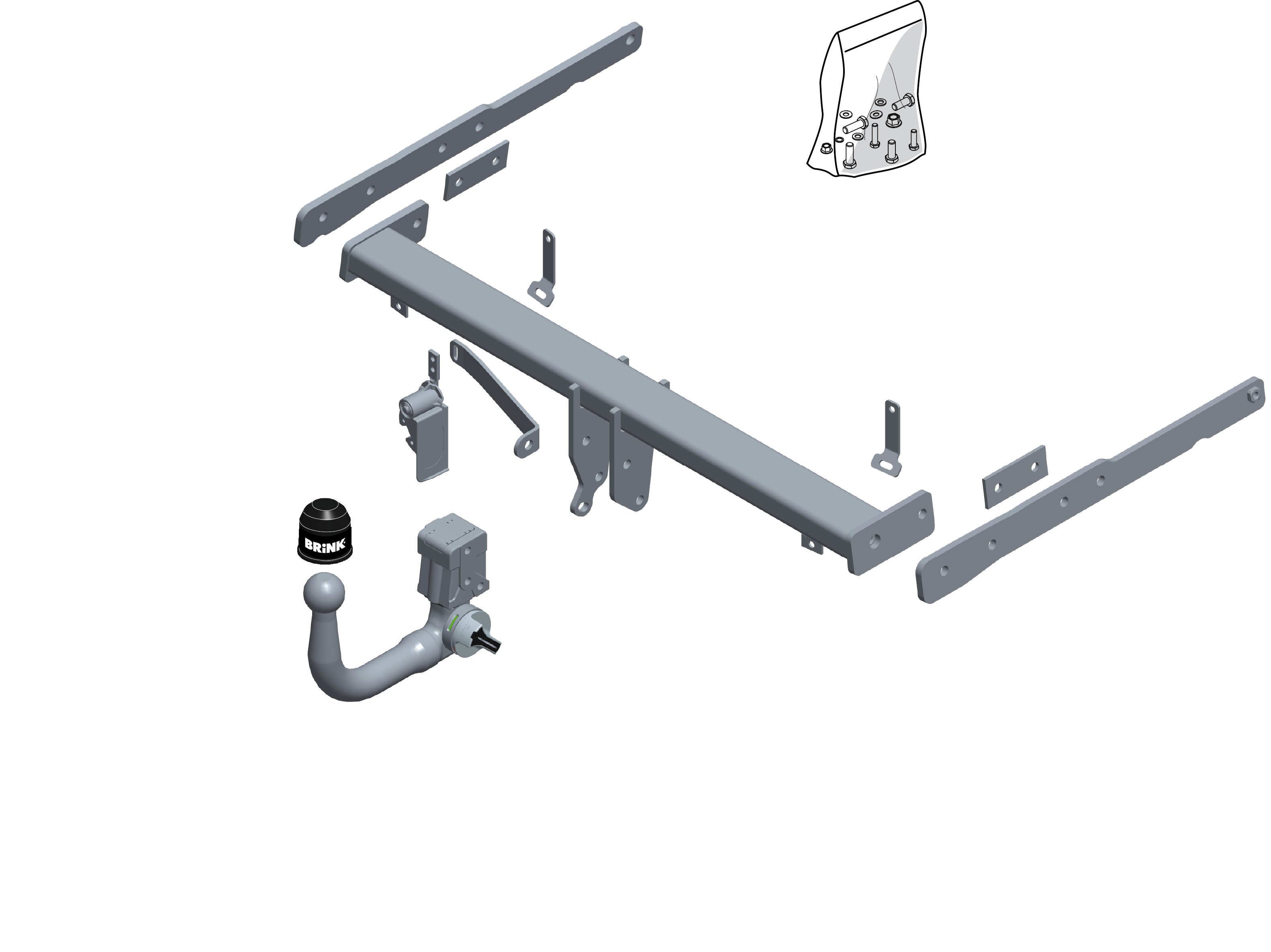 Brink Vertical Detachable Towbar