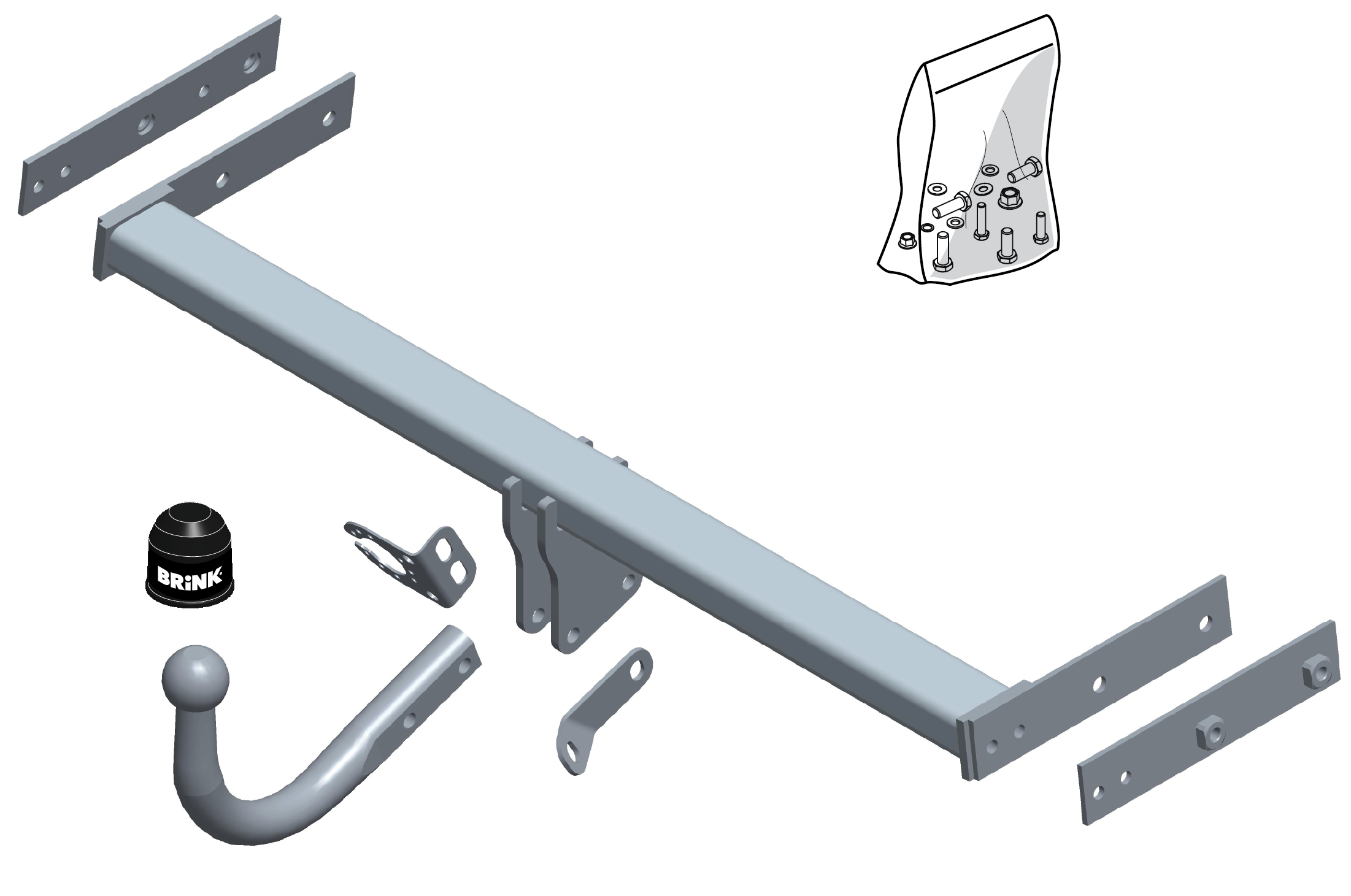 Brink Swan Neck (Fixed) Towbar