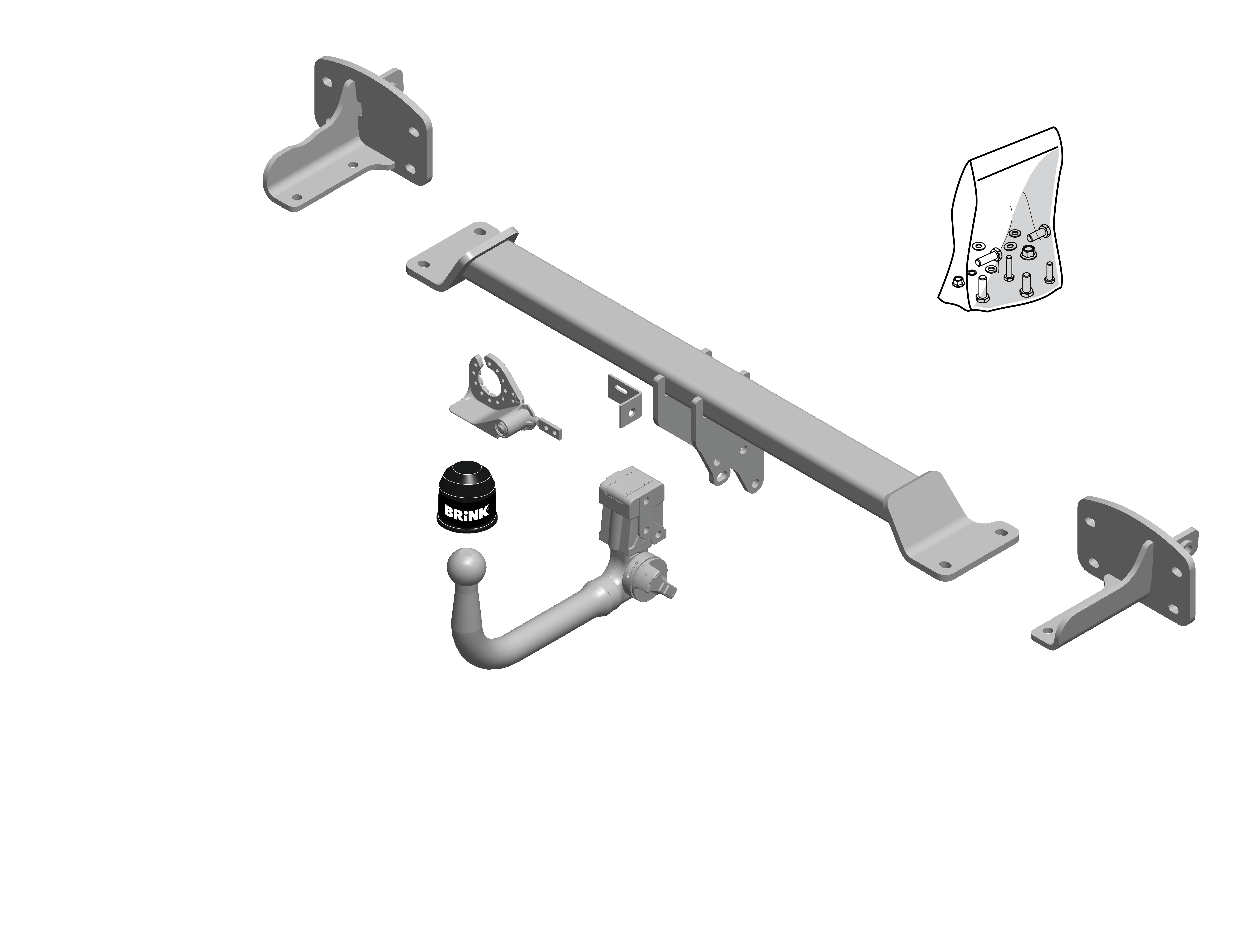 Brink Vertical Detachable Towbar