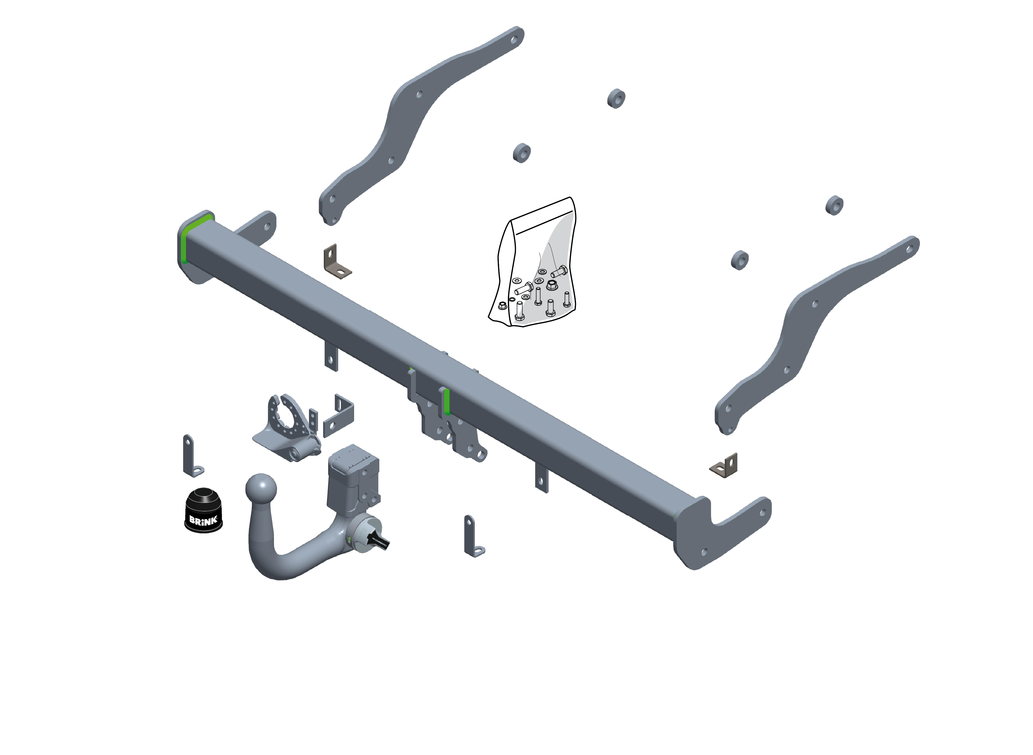 Brink Vertical Detachable Towbar