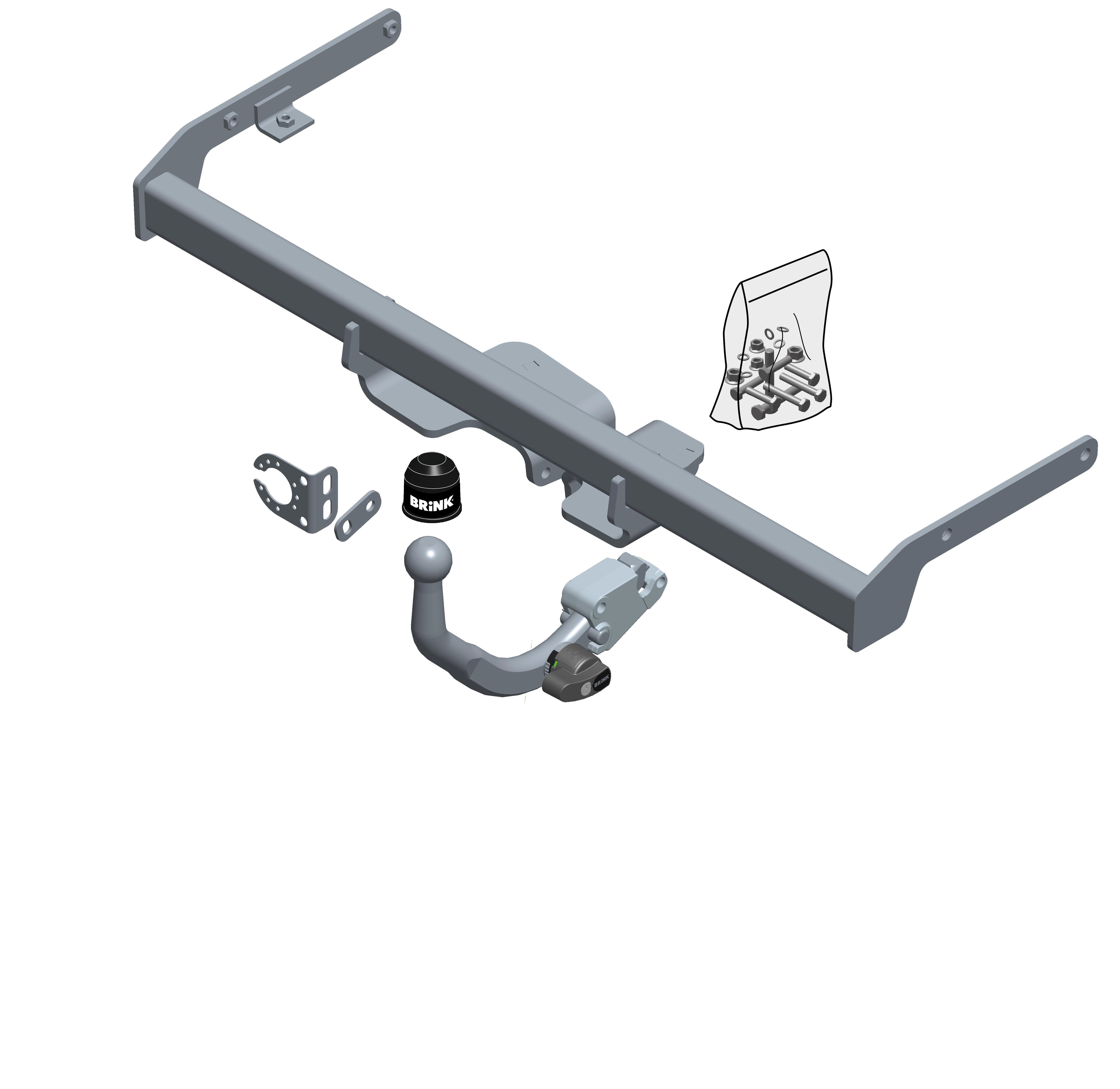 Brink Diagonal Detachable Towbar