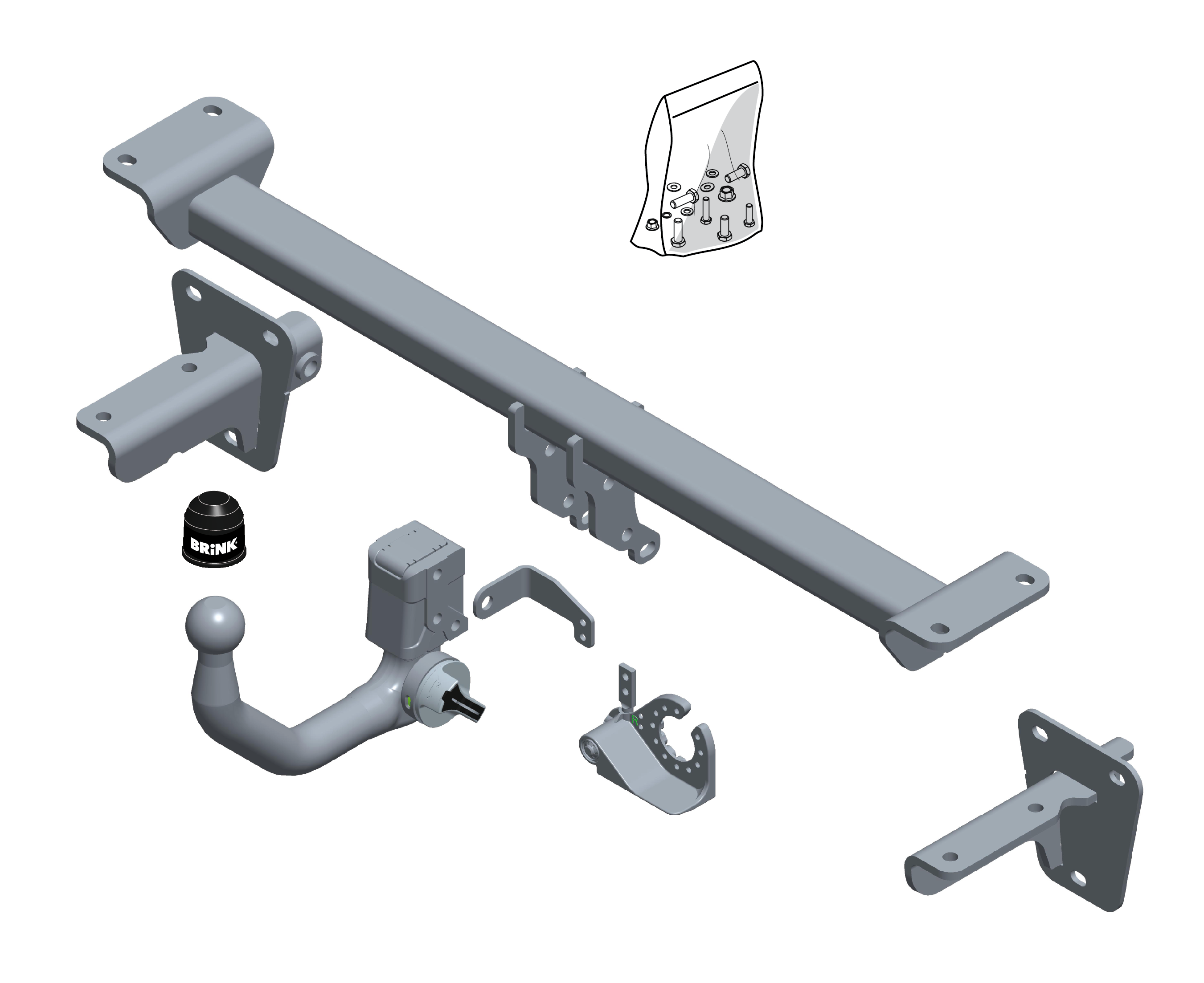 Brink Vertical Detachable Towbar